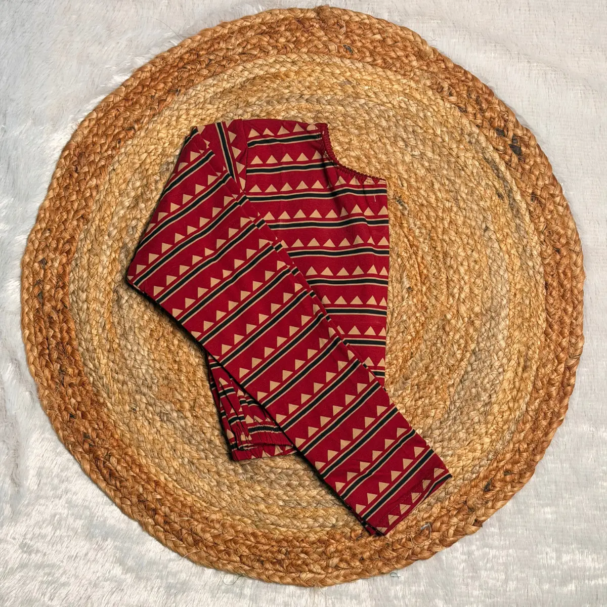 Full Sleeve Cotton Streachable Blouse Red Sandal