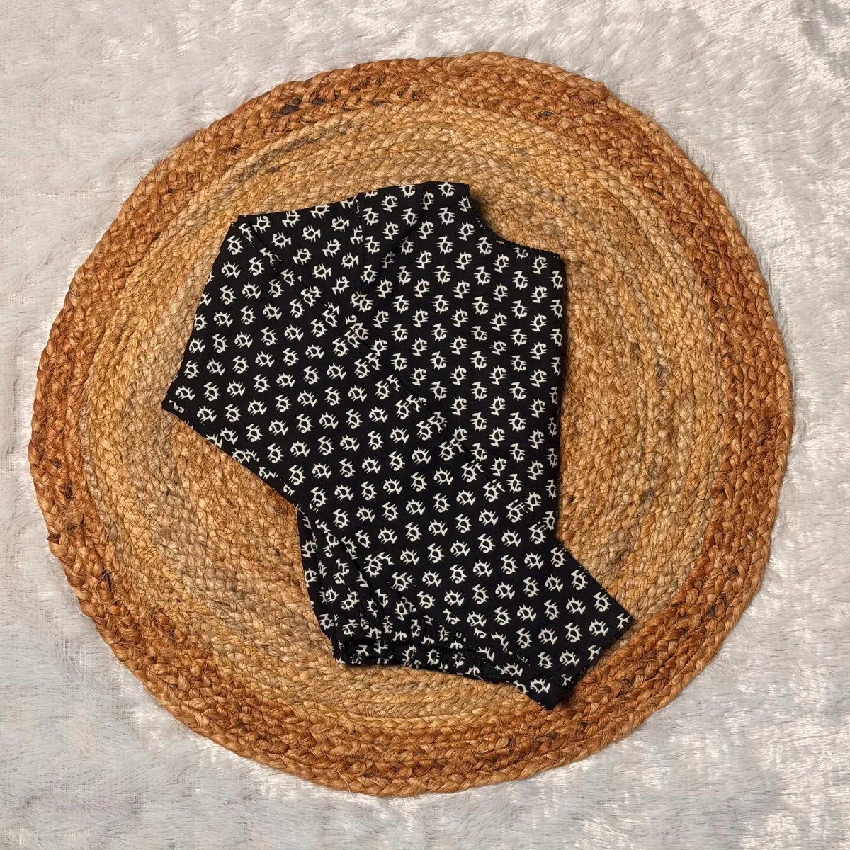 Kalamkari Black Dot Blouse