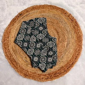 Full Sleeve Cotton Streachable Blouse Green Ajrak Sandal